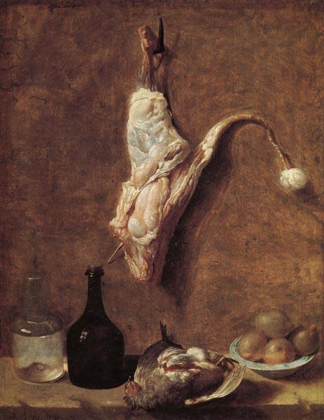 Jean Baptiste Oudry Still Life with Calf's Leg